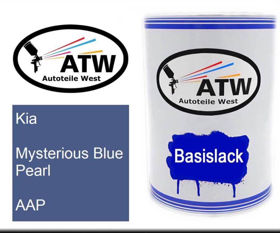 Kia, Mysterious Blue Pearl, AAP: 500ml Lackdose, von ATW Autoteile West.